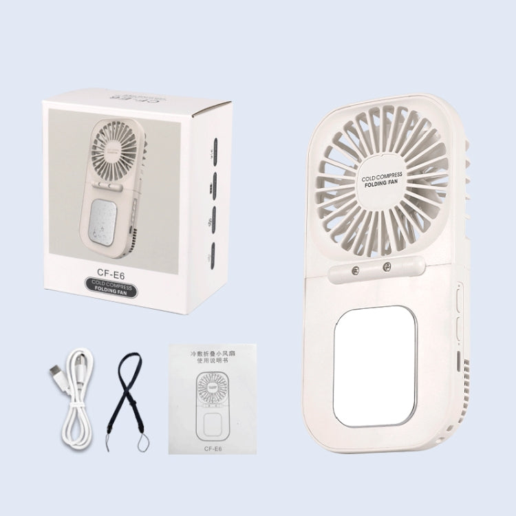 USB Charging Folding Outdoor Handheld Mini Cold Compress Fan Desktop Cooling Fan(Navy Blue) - HoMEdemic™ 