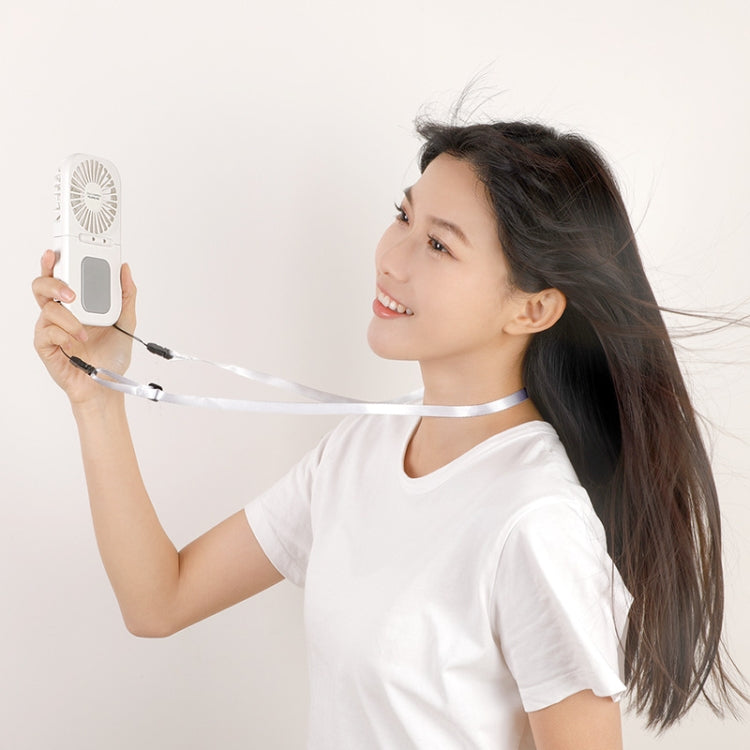 USB Charging Folding Outdoor Handheld Mini Cold Compress Fan Desktop Cooling Fan(White) - HoMEdemic™ 