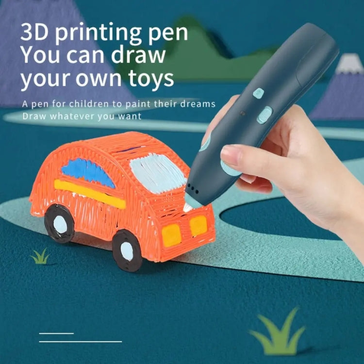 USB Charging Low-Temperature Wireless Graffiti Printing Pen Set Children DIY 3D Painting Pen(Blue) - HoMEdemic™ 
