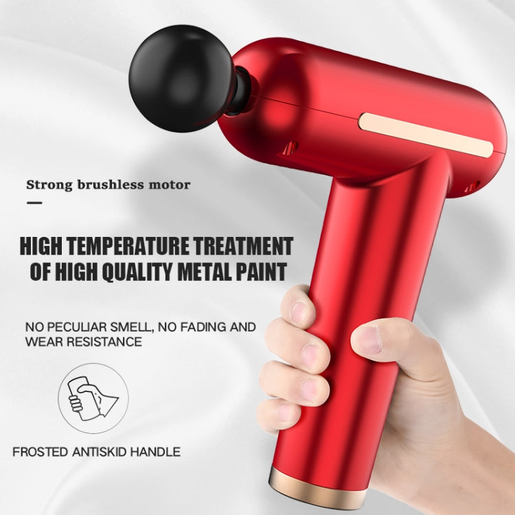 USB Charging Three-speed Vibration Adjustable Mini Fascia Gun Electric Massage Gun Full Body Massager(Red) - HoMEdemic™ 