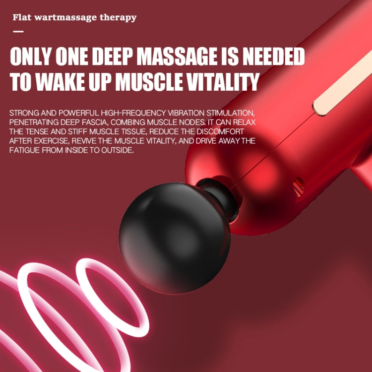 USB Charging Three-speed Vibration Adjustable Mini Fascia Gun Electric Massage Gun Full Body Massager(Red) - HoMEdemic™ 