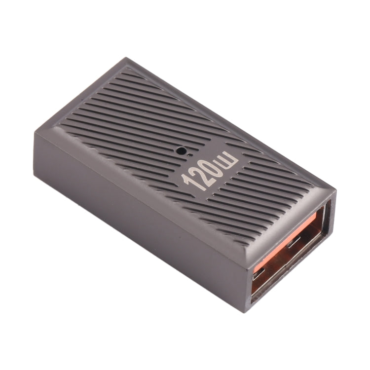 USB Female to USB-C / Type-C Female 10 Gbps Straight Charging Adapter (Gun Metal) - HoMEdemic™ 