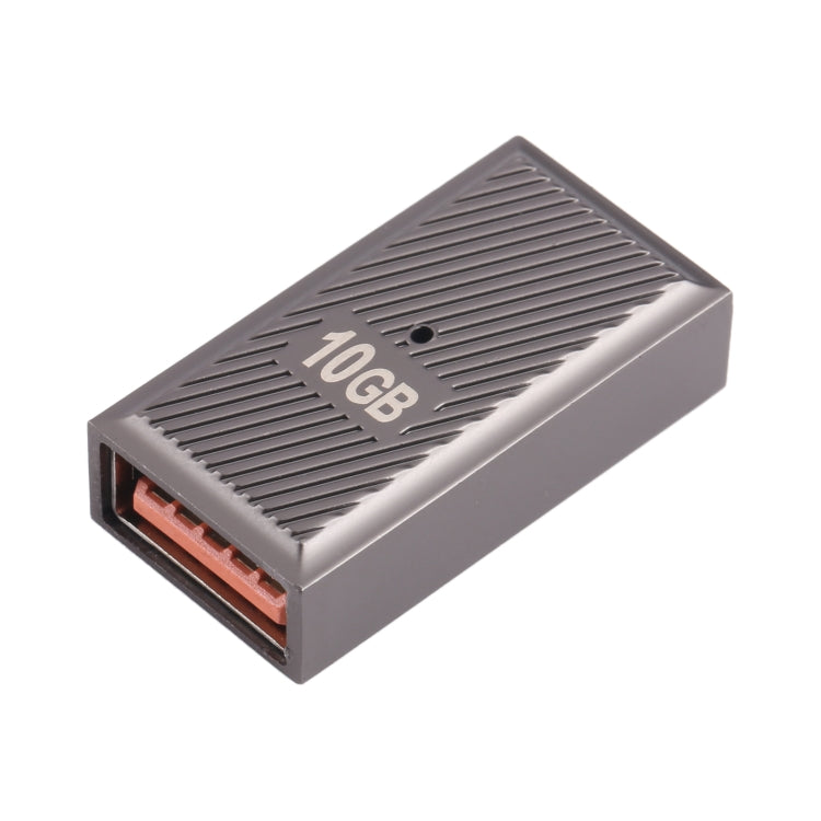 USB Female to USB-C / Type-C Female 10 Gbps Straight Charging Adapter (Gun Metal) - HoMEdemic™ 