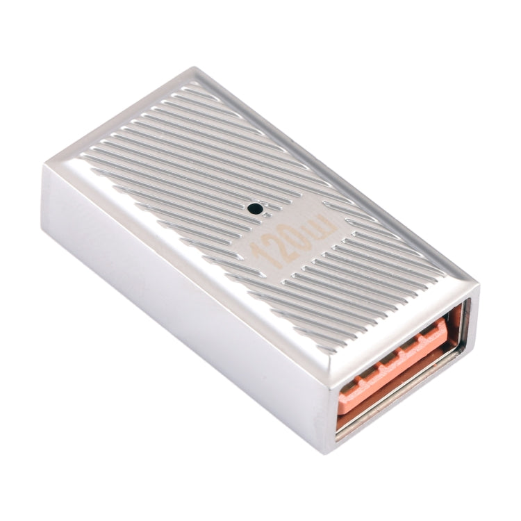 USB Female to USB-C / Type-C Female 10 Gbps Straight Charging Adapter (Silver) - HoMEdemic™ 