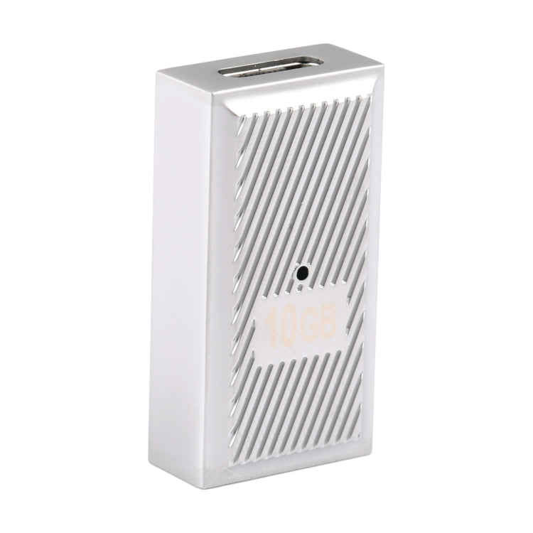 USB Female to USB-C / Type-C Female 10 Gbps Straight Charging Adapter (Silver) - HoMEdemic™ 