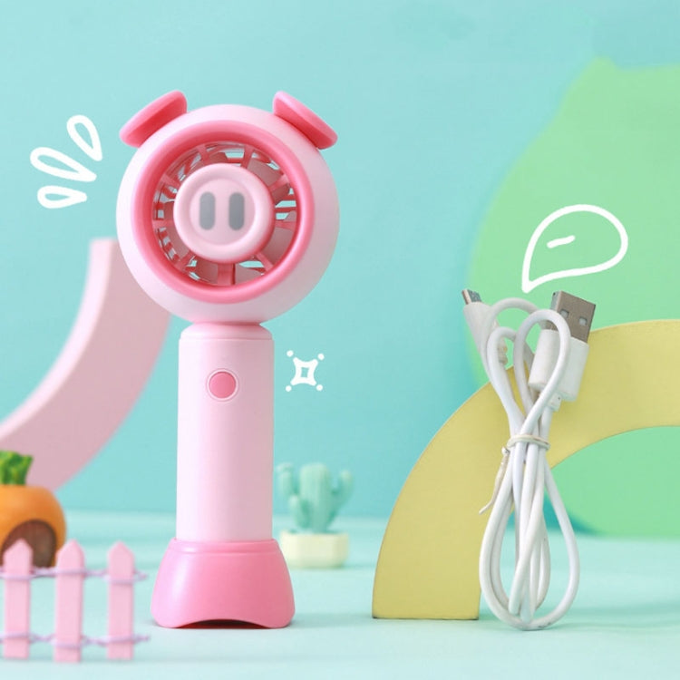 USB Handheld Fan Mini Portable Desktop Cute Cartoon Fan(Blue Bear) - HoMEdemic™ 
