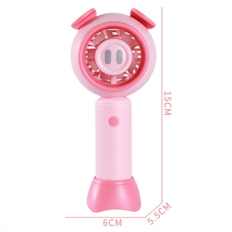USB Handheld Fan Mini Portable Desktop Cute Cartoon Fan(Pink Pig) - HoMEdemic™ 
