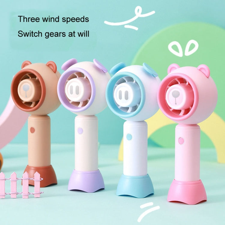 USB Handheld Fan Mini Portable Desktop Cute Cartoon Fan(Pink Pig) - HoMEdemic™ 
