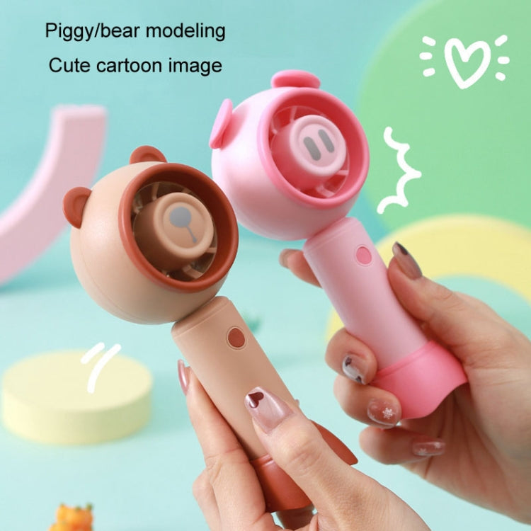 USB Handheld Fan Mini Portable Desktop Cute Cartoon Fan(Pink Pig) - HoMEdemic™ 