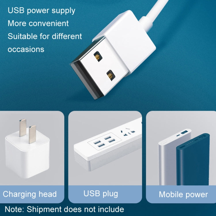 USB Home Dormitory Mute High Wind Power Mini Fan Six Blade Small Ceiling Fan, Style: Single Fan - HoMEdemic™ 