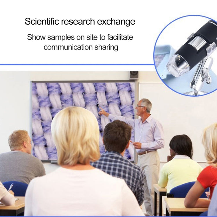 USB Magnifier HD 0.3MP Image Sensor 2560x1920P USB Digital Microscope with 8 LED & Professional Stand - HoMEdemic™ 