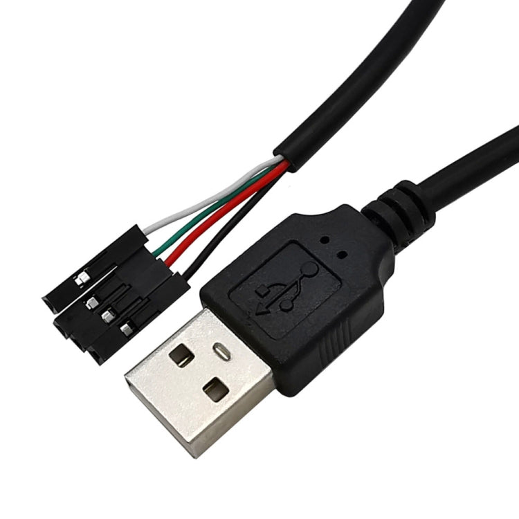 USB Male JUNSUNMAY USB 2.0 A to Female 4 Pin Dupont Motherboard Header Adapter Extender Cable, Length: 0.3m - HoMEdemic™ 