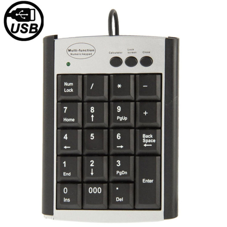 USB Non-synchronous Notebook Computer Multi Function Keypad with 19 Keys, Multi Function Keypad - HoMEdemic™ 
