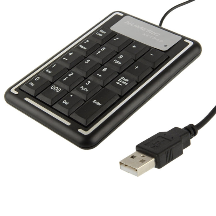USB Non-synchronous Notebook Computer Numeric Keyboard with 19 Keys, 19 Keys - HoMEdemic™ 