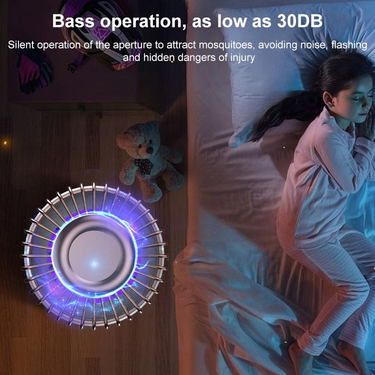 USB Photocatalyst Mosquito Killer Electrical Shock Two-In-One Mosquito Killer White Gold  (Electric Shock + Suction) - HoMEdemic™ 