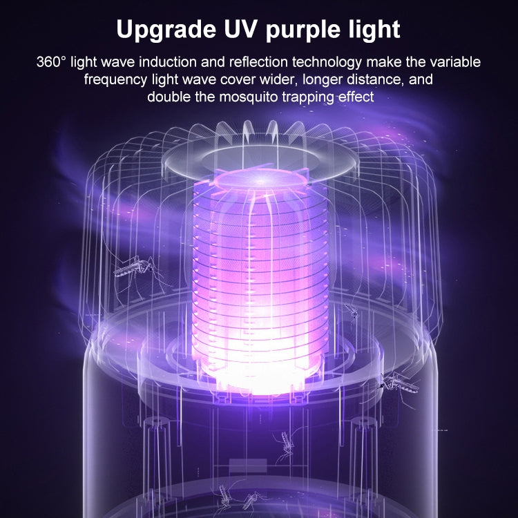 USB Photocatalyst Mosquito Killer Electrical Shock Two-In-One Mosquito Killer White Gold  (Electric Shock + Suction) - HoMEdemic™ 
