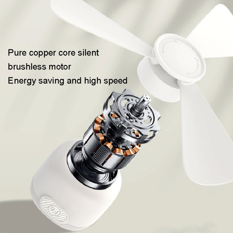 USB Plug-in Version Small Ceiling Fan Camping Outdoor Portable Hanging Fan(White) - HoMEdemic™ 