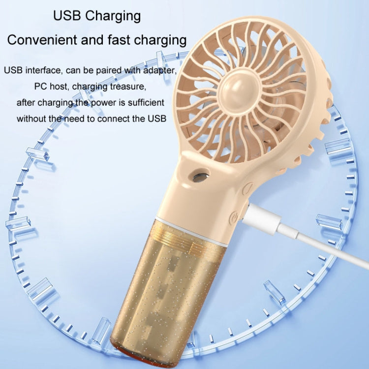 USB Rechargeable Handheld Misting Fan Portable Hydration Electrical Fan(Grey) - HoMEdemic™ 