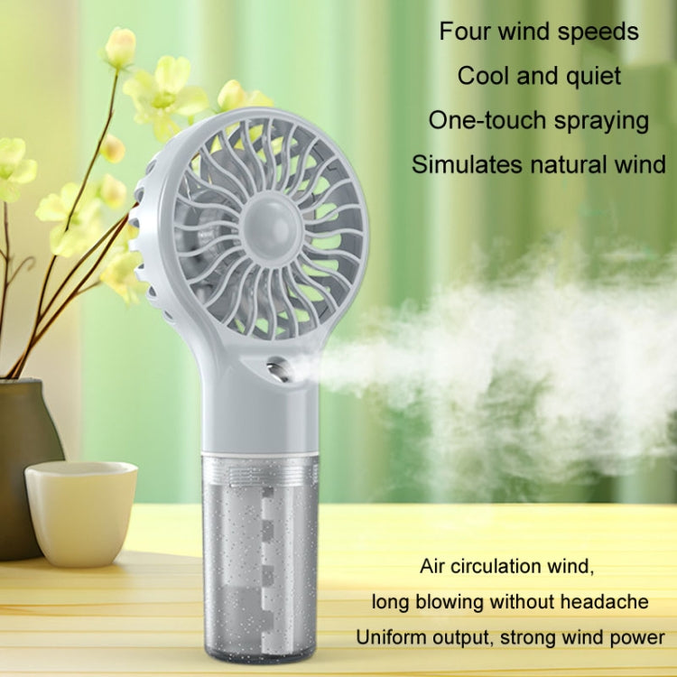USB Rechargeable Handheld Misting Fan Portable Hydration Electrical Fan(Grey) - HoMEdemic™ 