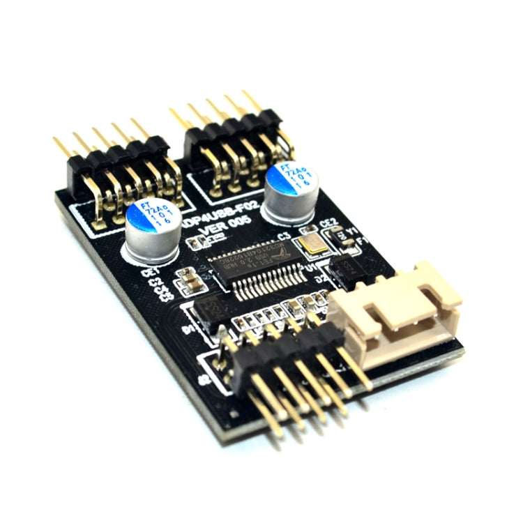 USB2.0 9pin To Dual 9pin Header HUB 1 to 2 Extension Connector Adapter with SATA Power Cable - HoMEdemic™ 