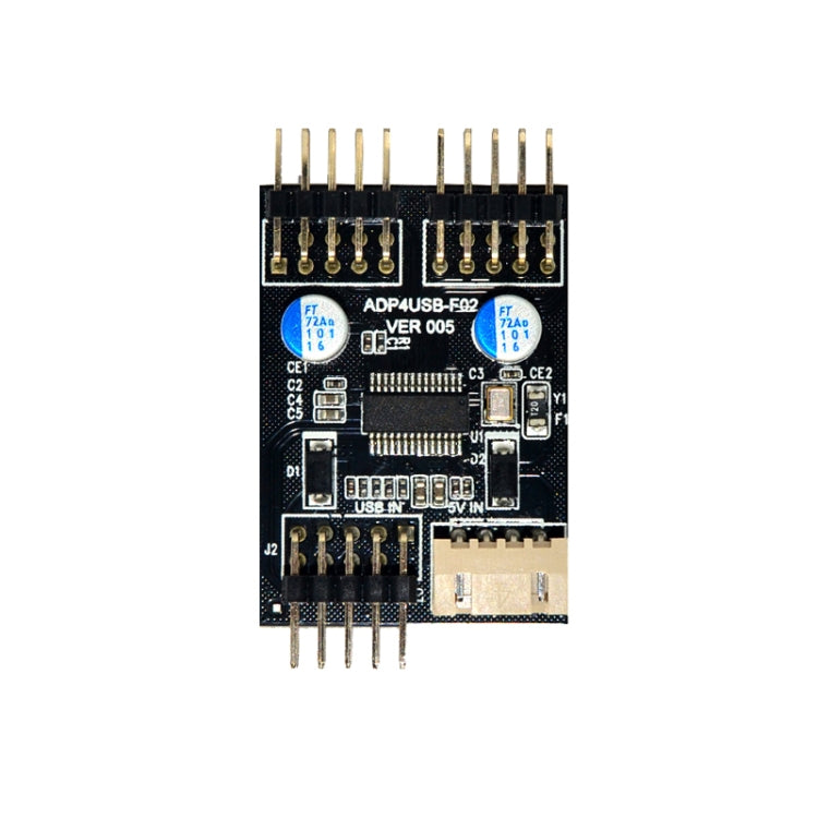 USB2.0 9pin To Dual 9pin Header HUB 1 to 2 Extension Connector Adapter with SATA Power Cable - HoMEdemic™ 