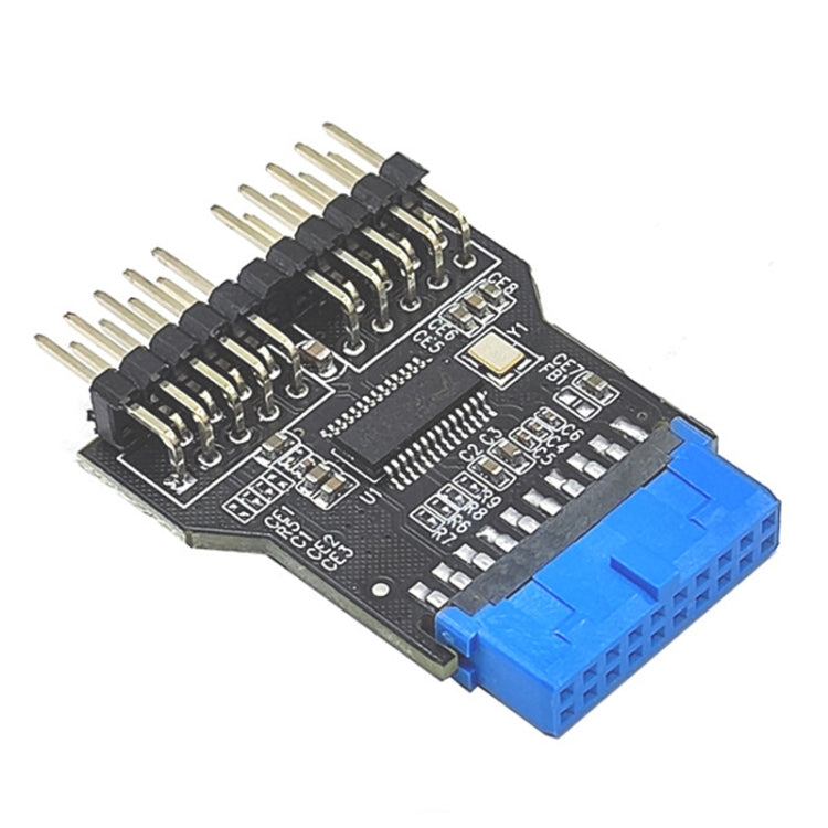 USB3.0 19Pin to Dual 9Pin Connectors Header Female 1 to 2 Male Board 9-Pin USB 2.0 HUB - HoMEdemic™ 