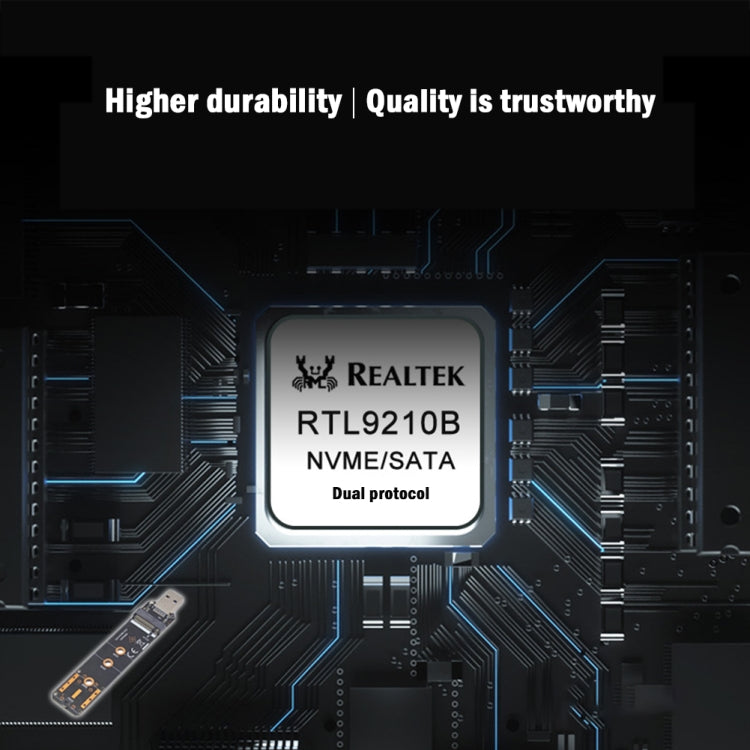 USB3.1 10Gbps GEN2 To NVME SATA Dual Protocol M.2 SSD Riser Card - HoMEdemic™ 