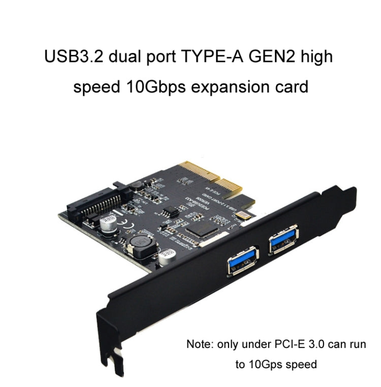 USB3.2 Expansion Card GEN2 Type-A Port ASMedia ASM3142 Transfer 10Gbps(Black) - HoMEdemic™ 