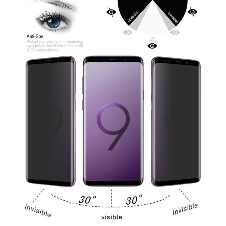 UV Full Cover Anti-spy Tempered Glass Film for Galaxy S9+, For Galaxy S9+ (1 PC) - HoMEdemic™ 