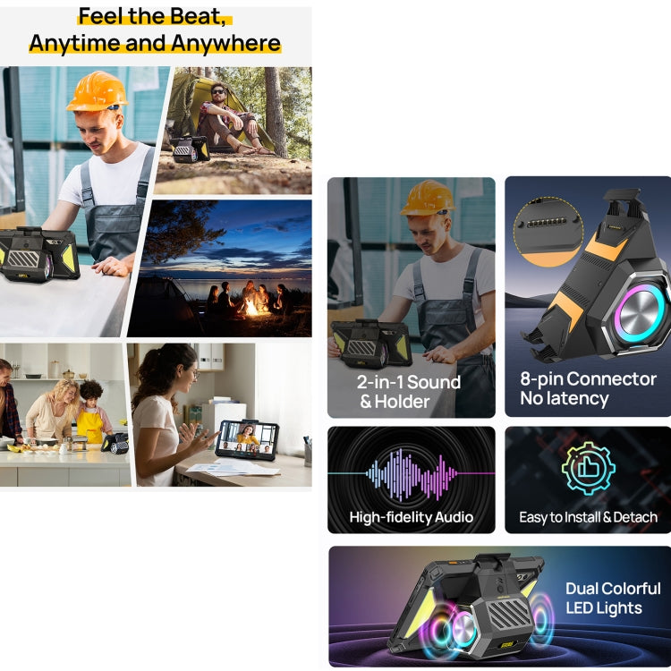 Ulefone PAD 3 PRO Portable Holder Wireless BT Speaker(Black) - HoMEdemic™ 