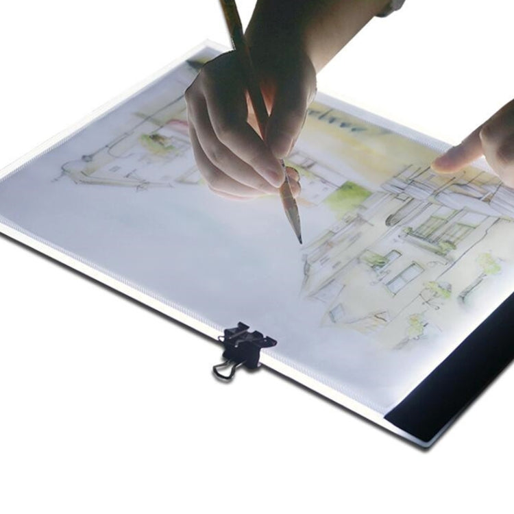 Ultra-thin A4 Size Portable USB LED Artcraft Tracing Light Box Copy Board Brightness Control for Artists Drawing Sketching Animation and X-ray Viewing, Brightness Control No Charger - HoMEdemic™ 