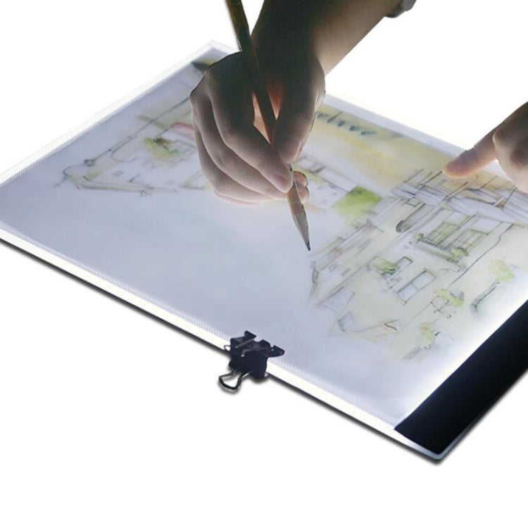 Ultra-thin A4 Size Portable USB LED Artcraft Tracing Light Box Copy Board Brightness Control for Artists Drawing Sketching Animation and X-ray Viewing, Brightness Control No Charger - HoMEdemic™ 