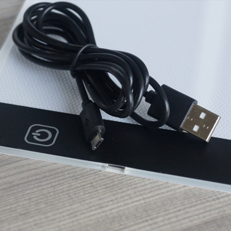 Ultra-thin A4 Size Portable USB LED Artcraft Tracing Light Box Copy Board Brightness Control for Artists Drawing Sketching Animation and X-ray Viewing, Brightness Control No Charger - HoMEdemic™ 