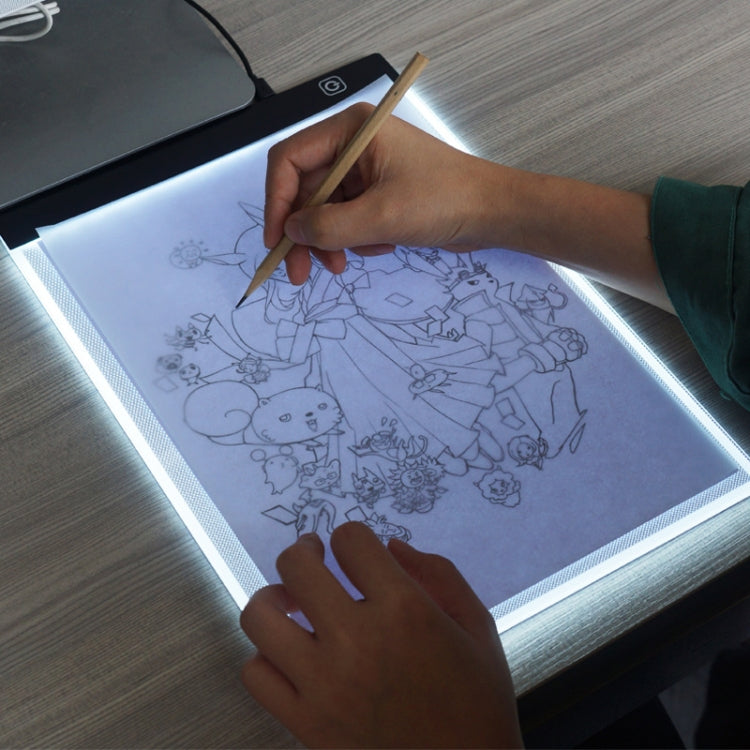 Ultra-thin A4 Size Portable USB LED Artcraft Tracing Light Box Copy Board for Artists Drawing Sketching Animation and X-ray Viewing, No Brightness Control - HoMEdemic™ 