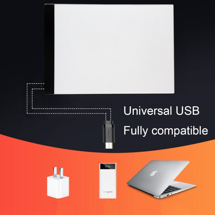 Ultra-thin A4 Size Portable USB LED Artcraft Tracing Light Box Copy Board for Artists Drawing Sketching Animation and X-ray Viewing, No Brightness Control - HoMEdemic™ 