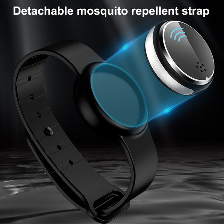 Ultrasonic Mosquito Repellent Electronic Mosquito Repellent Bracelet Outdoor Portable Watch Mosquito Repellent(Black) - HoMEdemic™ 