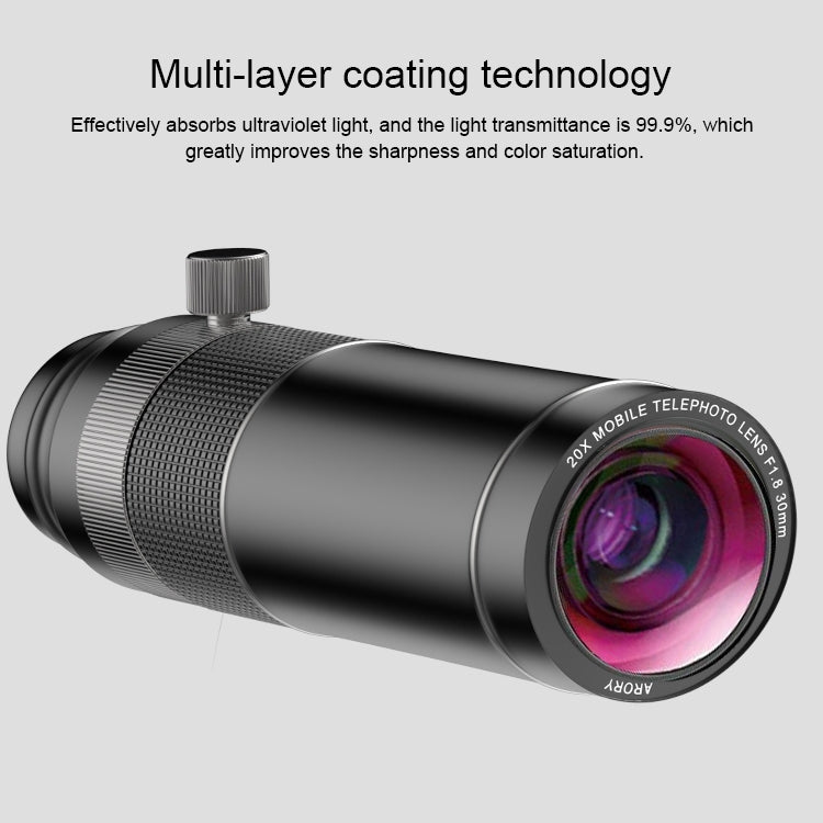 Universal 20X Mobile Phone HD Telephoto Telescope Lens with Tripod & Clip - HoMEdemic™ 