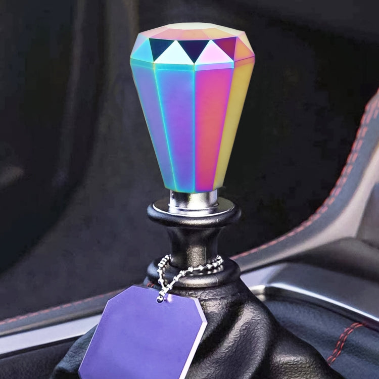 Universal Car Colorful Diamond Shape Metal Gear Shift Knob, Colorful - HoMEdemic™ 