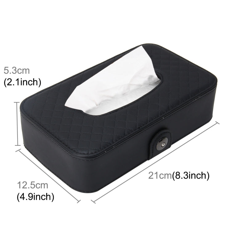 Universal Car Facial Tissue Box Case Holder Tissue Box Fashion and Simple Paper Napkin Bag with Napkin, With Napkin (Black), With Napkin (Khaki), With Napkin (Brown) - HoMEdemic™ 
