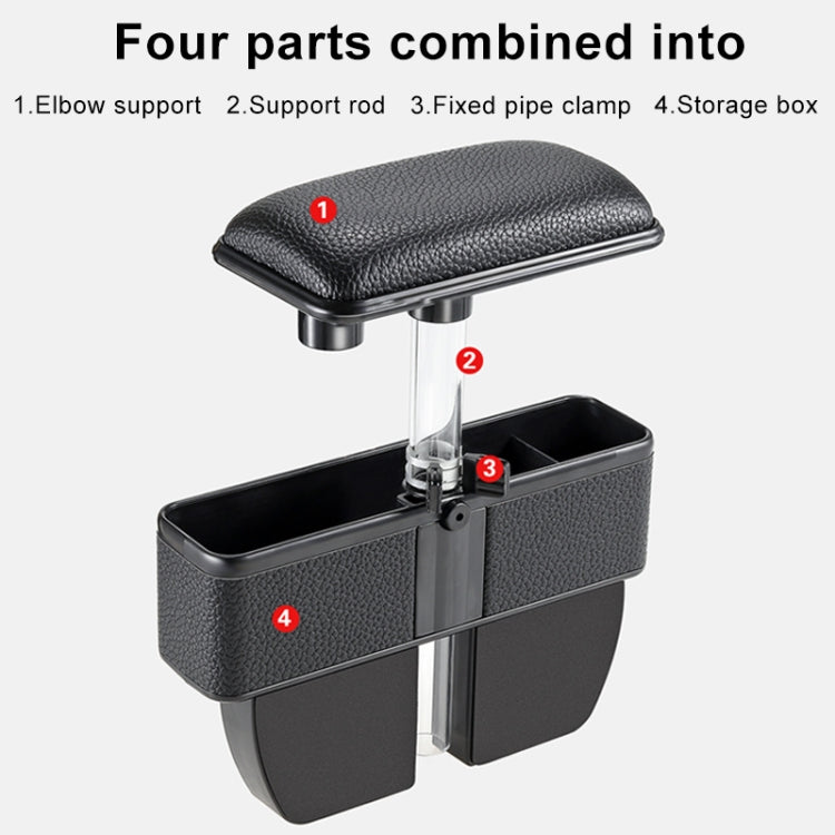 Universal Car Multi-functional Console Side Pocket Seat Gap Side Storage Box with Elbow Support Pad, with Pad - HoMEdemic™