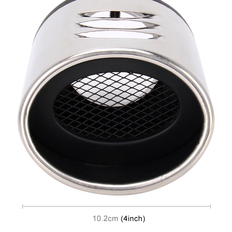 Universal Car Styling Stainless Steel Curved Bolt-on Exhaust Tail Muffler Tip Pipe with Mesh, Curved/Black, Curved with Mesh - HoMEdemic™ 