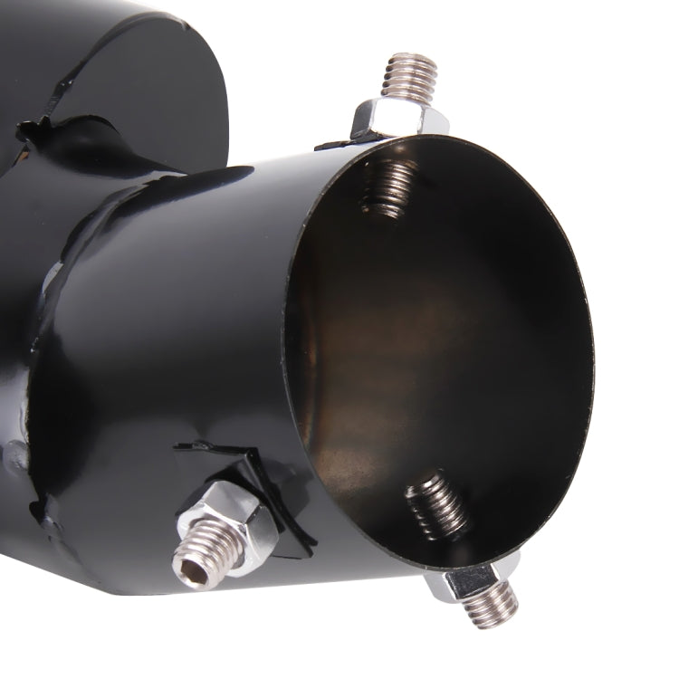 Universal Car Styling Stainless Steel Curved Double Outlets Exhaust Tail Muffler Tip Pipe, Curved Double - HoMEdemic™ 