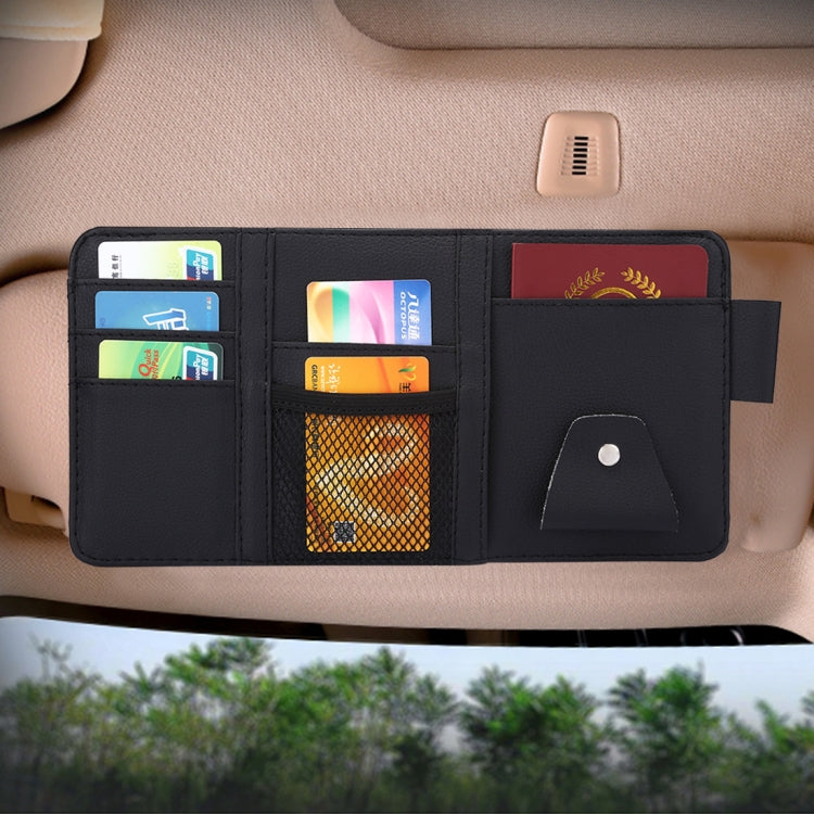 Universal Car Sun Visor Board Paper Tissue Box CD Storage Case Holder Card Bag Organizer, without Zipper (Yellow), without Zipper  (Black) - HoMEdemic™ 