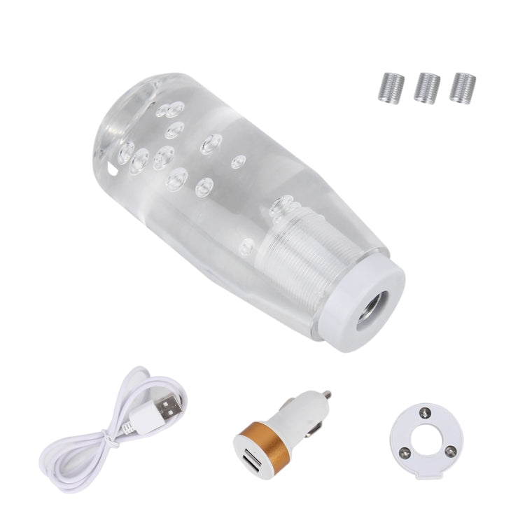 Universal Car Truck Transparent Bubble Colors LED Light Shift Knob Gear Lever Shifter, Length: 10cm, 10cm - HoMEdemic™ 