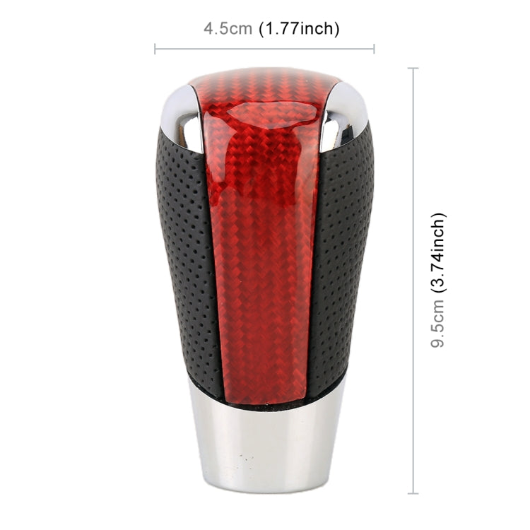 Universal Carbon Fiber Texture Leather Hole Pattern Car Gear Shift Knob Modified Shifter Lever Knob, CMS3611A, CMS3611B, CMS3611C, CMS3611D, CMS3611E, CMS3611F, CMS3611G, CMS3611H, CMS3611J - HoMEdemic™ 