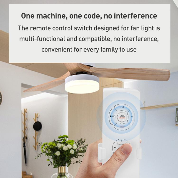 Universal Ceiling Fan Lamp Remote Control Kit 85-265V Timing Wireless Control Switch Adjusted Wind Speed Transmitter Receiver - HoMEdemic™ 