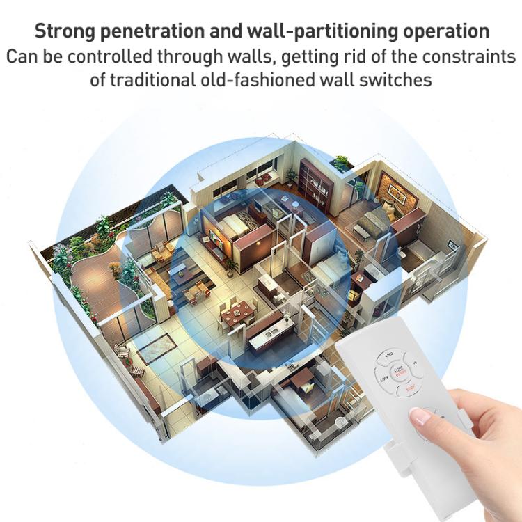 Universal Ceiling Fan Lamp Remote Control Kit 85-265V Timing Wireless Control Switch Adjusted Wind Speed Transmitter Receiver - HoMEdemic™ 