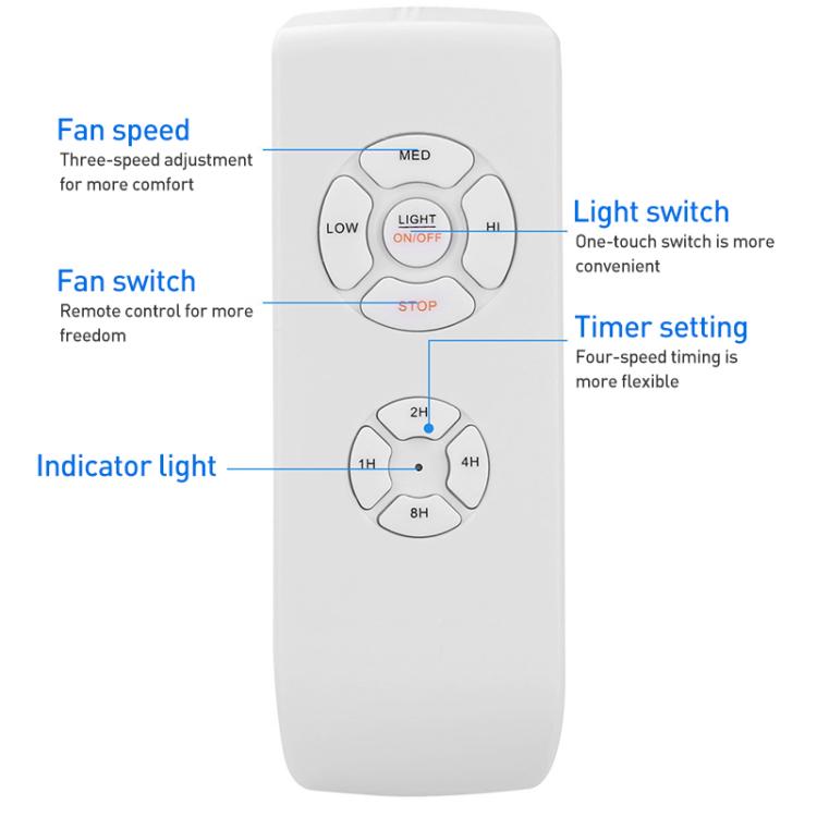 Universal Ceiling Fan Lamp Remote Control Kit 85-265V Timing Wireless Control Switch Adjusted Wind Speed Transmitter Receiver - HoMEdemic™ 