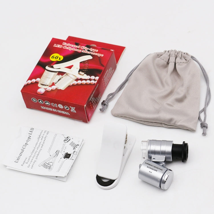 Universal Clip-type LED phone 60X Microscope / Micro Lens - HoMEdemic™ 