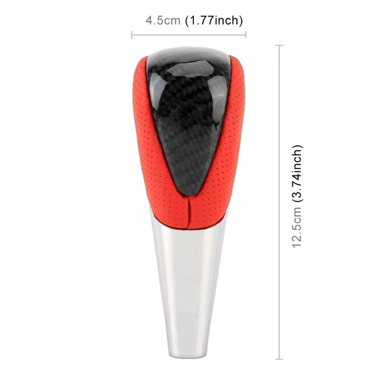 Universal High Carbon Fiber Texture Leather Hole Pattern Car Gear Shift Knob Modified Shifter Lever Knob, CMS3610A, CMS3610B, CMS3610C, CMS3610D - HoMEdemic™ 